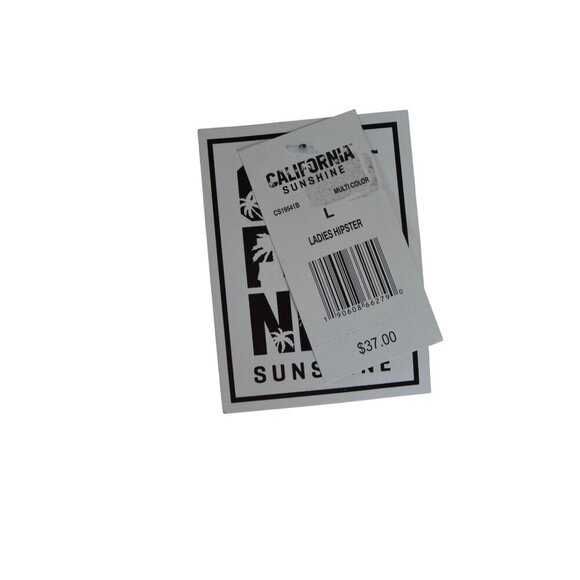 California Sunshine Ladies Multicolor Sunset Tie Dye Hipster Bikini Bottom Size - Picture 2 of 4